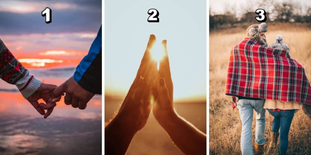 Test della personalità: Scopri il tuo linguaggio dell'amore! Scegli tra i 3 partner nell'immagine e rivela quanto siete compatibili!
