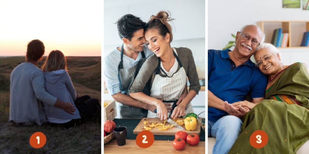 Test della personalità: Scegli una delle 3 coppie nell'immagine e scopri cosa rivela la tua scelta sul tuo livello di gelosia!