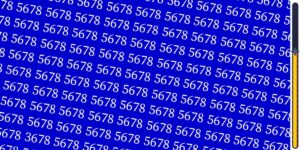 Gioco di osservazione: Trova l'intruso nascosto tra i numeri 5678 in meno di 6 secondi! Riesci a individuarlo rapidamente?