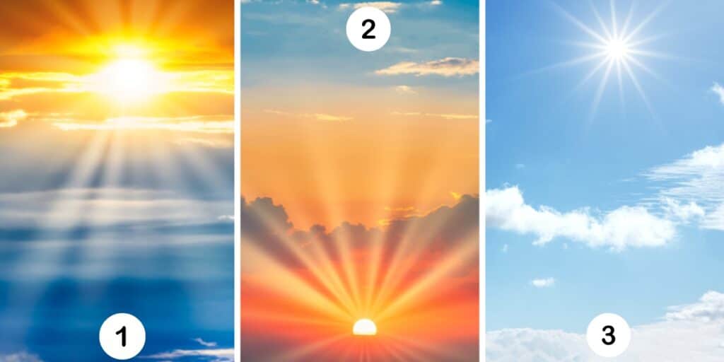 Test della personalità: Illumina il tuo cammino! Scegli uno dei 3 soli nell'immagine e scopri le fonti segrete della tua felicità!