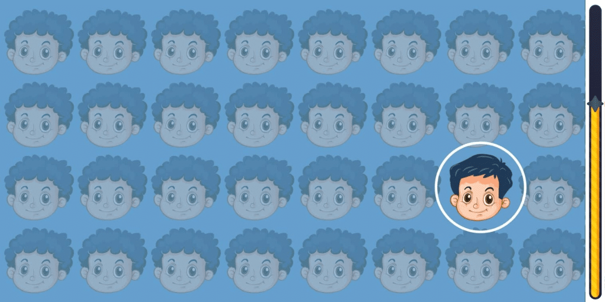 Sfida visiva: riesci a scovare l'elemento fuori posto nel volto di un bambino? Dimostra la tua attenzione ai dettagli individuando l'intruso in meno di 6 secondi!